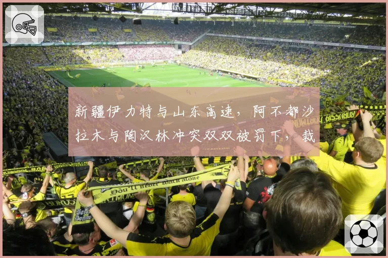 新疆伊力特与山东高速，阿不都沙拉木与陶汉林冲突双双被罚下，裁判判罚是否过重？